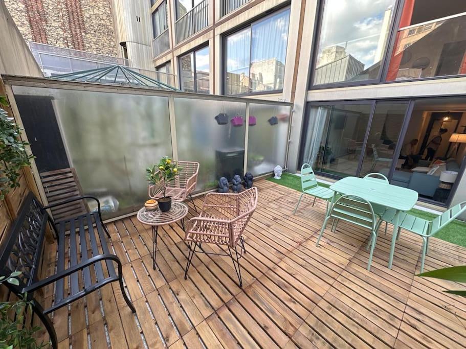 Drouet D'Erlon Duplex Spacieux, Terrasse Au Centre Reims Buitenkant foto